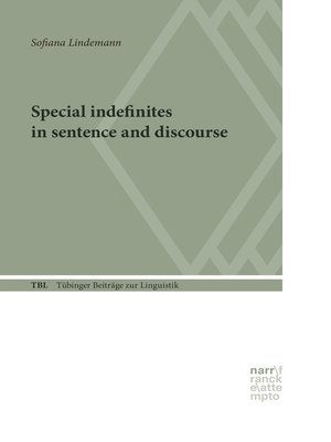 cover image of Special Indefinites in Sentence and Discourse